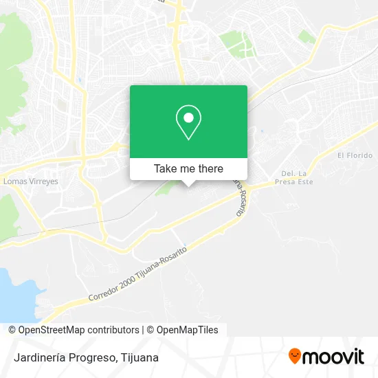Jardinería Progreso map