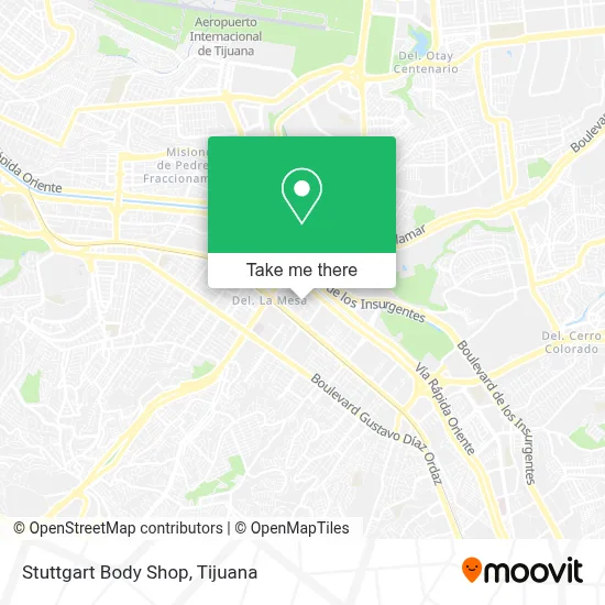 Stuttgart Body Shop map