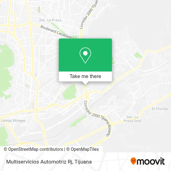 Multiservicios Automotriz Rj map