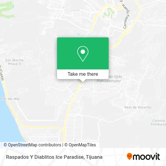 Raspados Y Diablitos Ice Paradise map