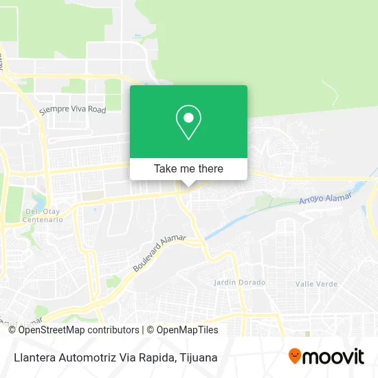 Llantera Automotriz Via Rapida map