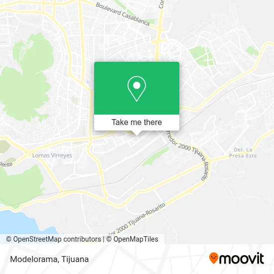 Modelorama map