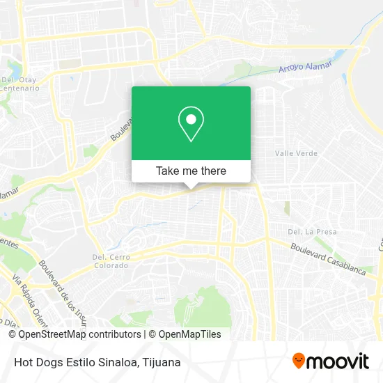 Hot Dogs Estilo Sinaloa map