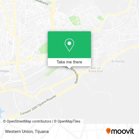 Western Union map