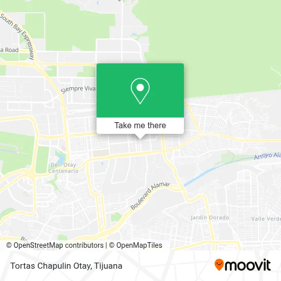 Tortas Chapulin Otay map