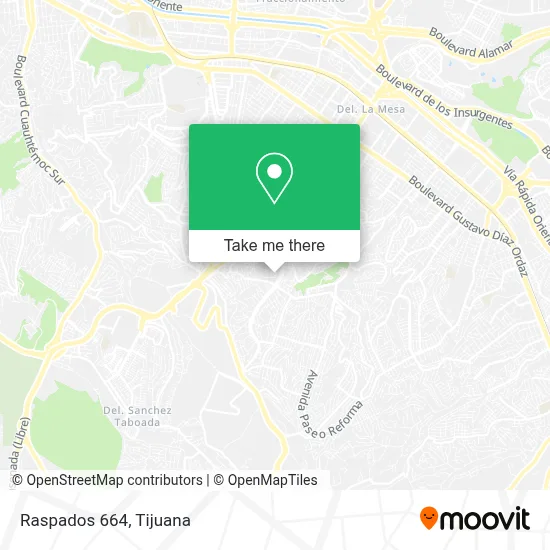 Raspados 664 map