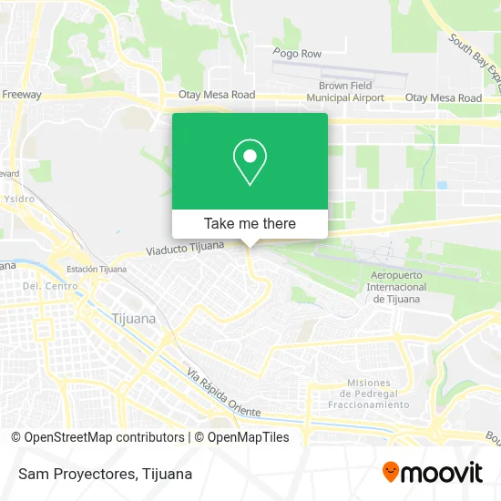 Sam Proyectores map