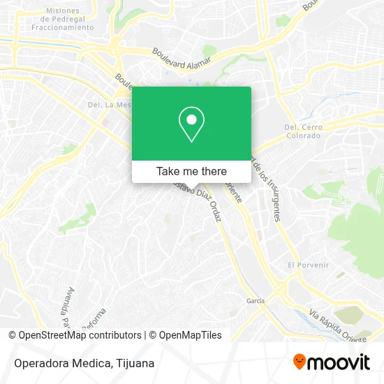 Operadora Medica map