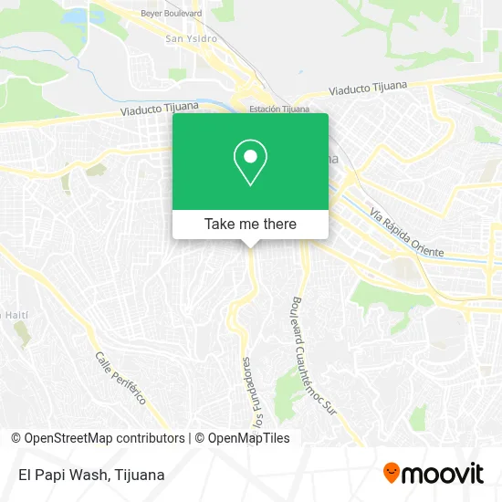 El Papi Wash map