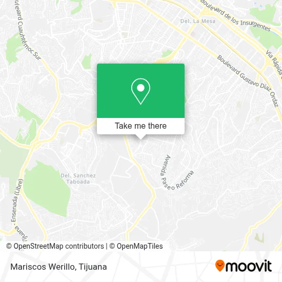 Mariscos Werillo map