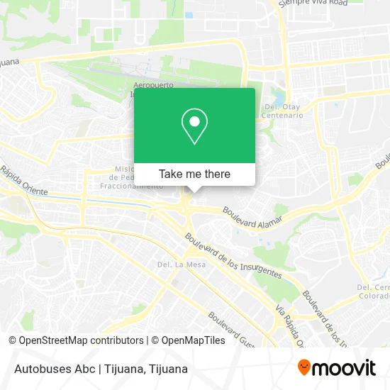 Autobuses Abc | Tijuana map