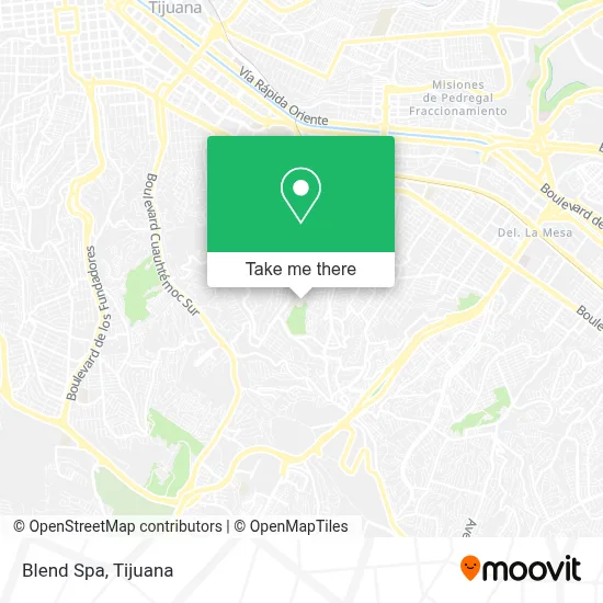 Blend Spa map
