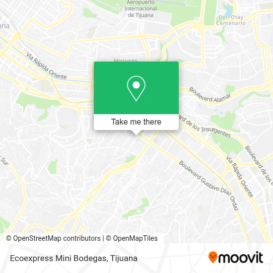 Ecoexpress Mini Bodegas map