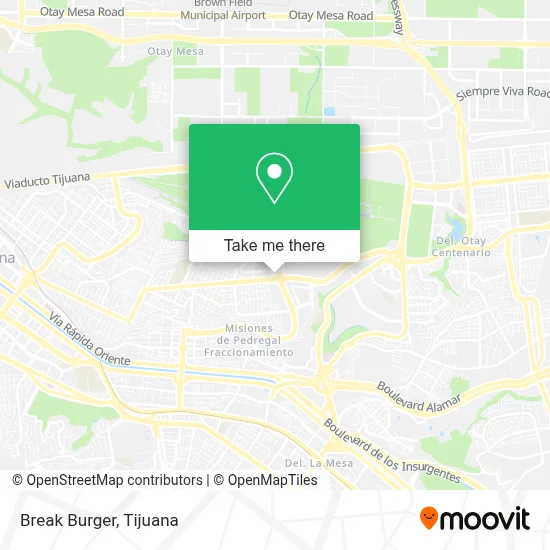 Break Burger map