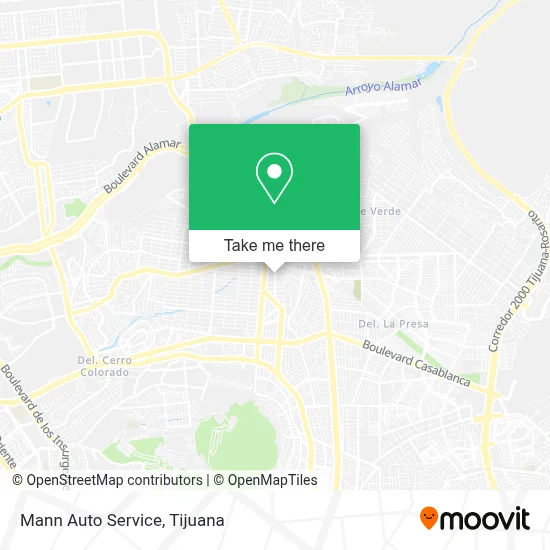Mann Auto Service map