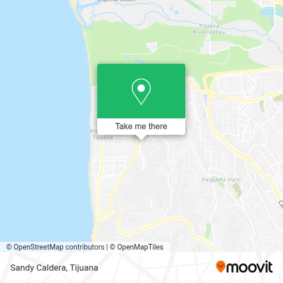 Sandy Caldera map