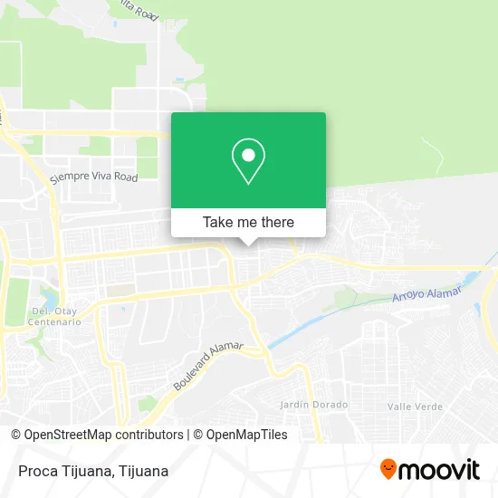 Proca Tijuana map