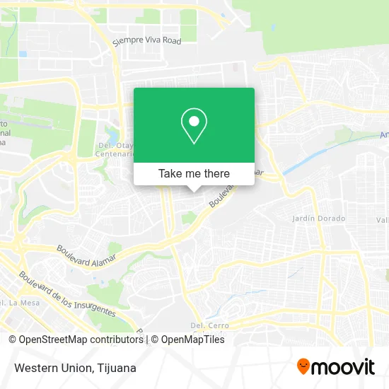 Western Union map