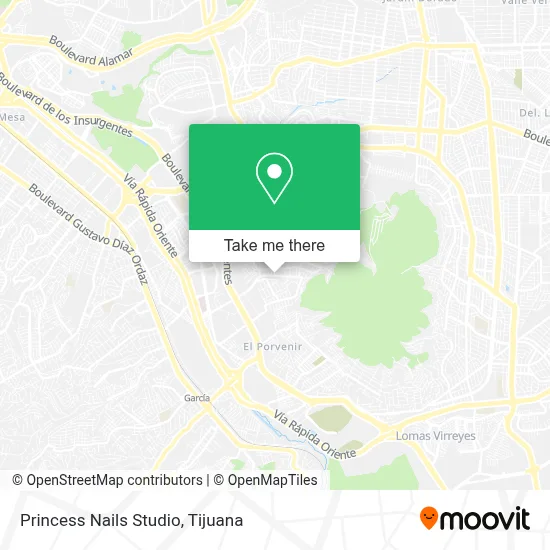 Princess Nails Studio map