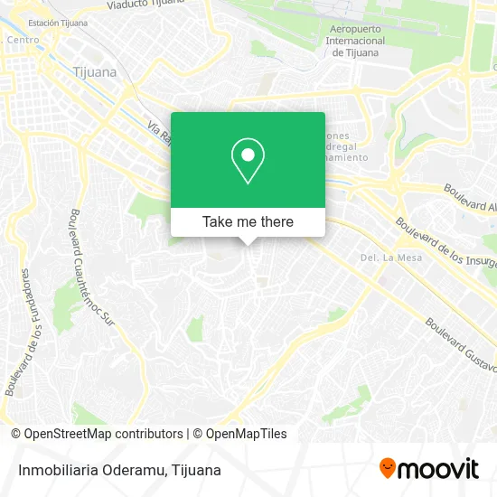 Inmobiliaria Oderamu map