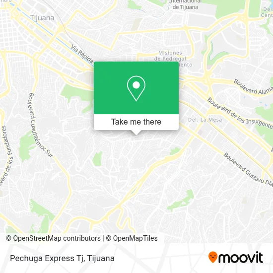 Pechuga Express Tj map