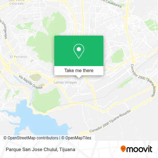 Parque San Jose Chulul map