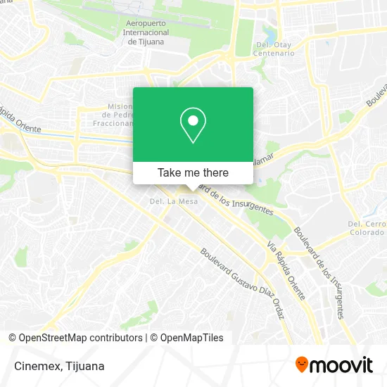 Cinemex map