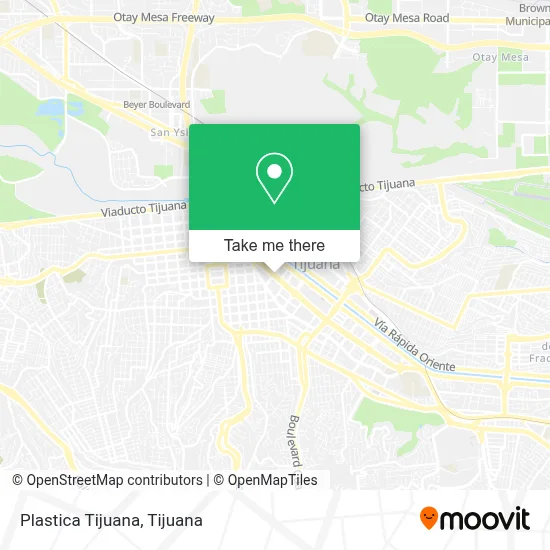 Plastica Tijuana map