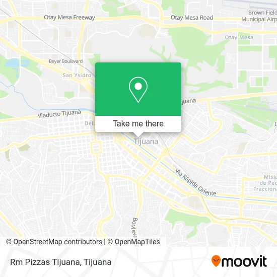 Rm Pizzas Tijuana map