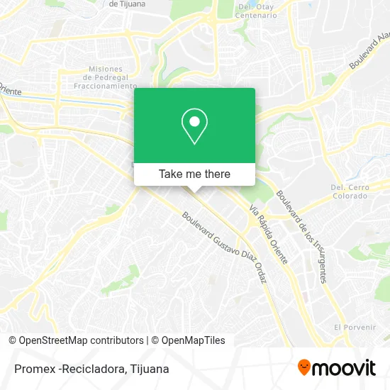 Promex -Recicladora map
