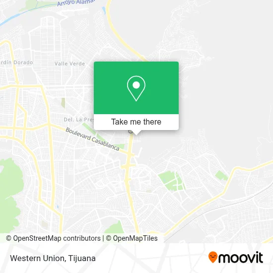 Western Union map