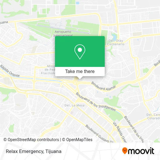 Relax Emergency map