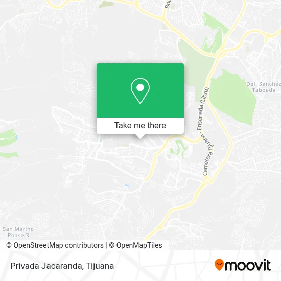 Privada Jacaranda map