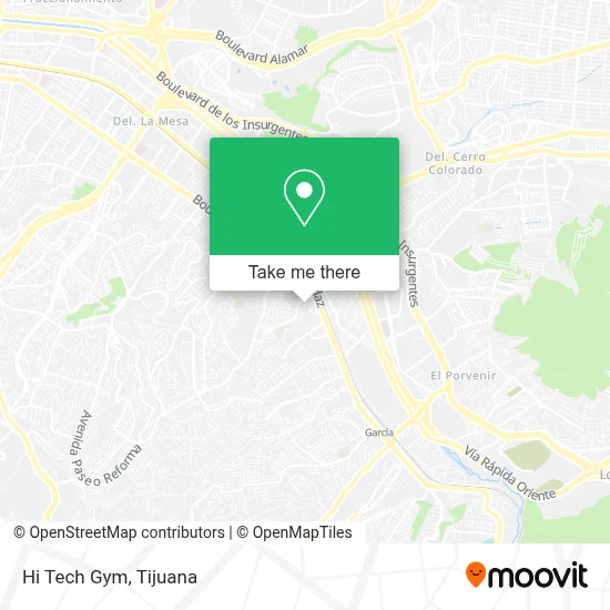 Hi Tech Gym map