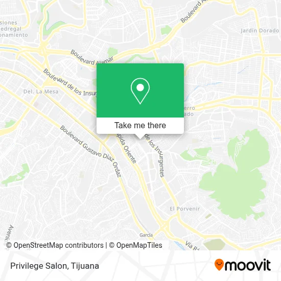 Privilege Salon map