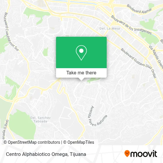 Centro Alphabiotico Omega map