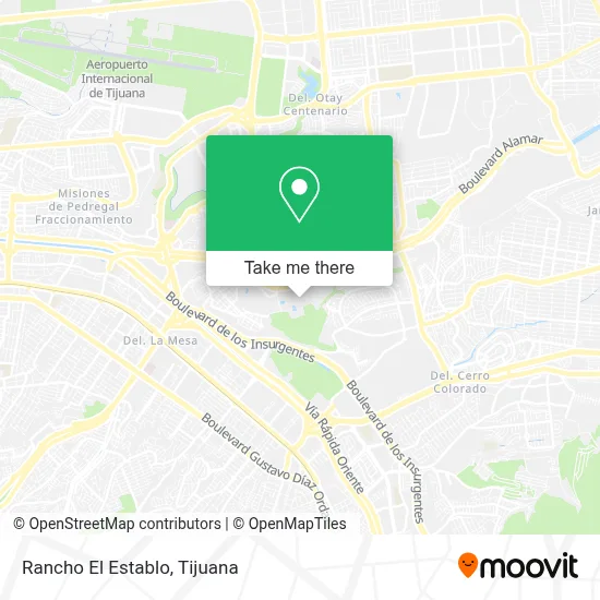 Rancho El Establo map