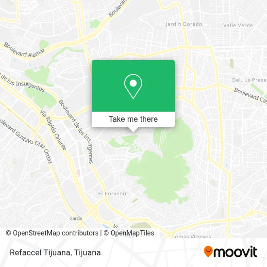 Refaccel Tijuana map