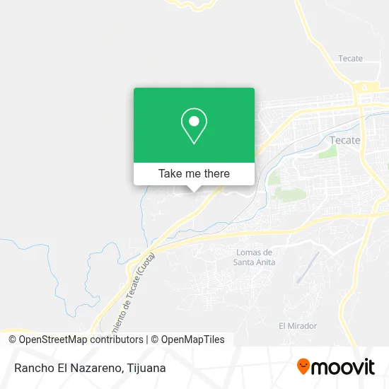 Rancho El Nazareno map