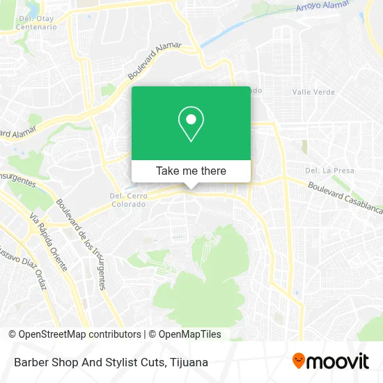 Barber Shop And Stylist Cuts map