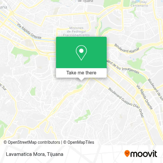 Lavamatica Mora map
