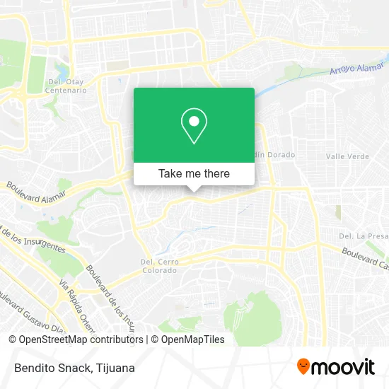 Bendito Snack map