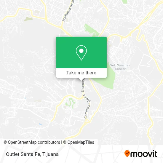 Outlet Santa Fe map