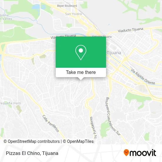 Pizzas El Chino map