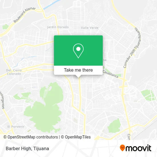 Barber High map