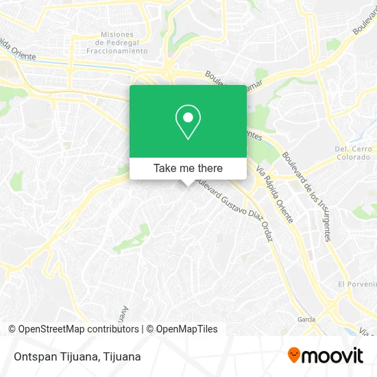 Ontspan Tijuana map