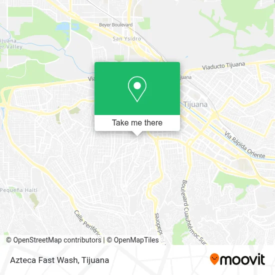 Azteca Fast Wash map