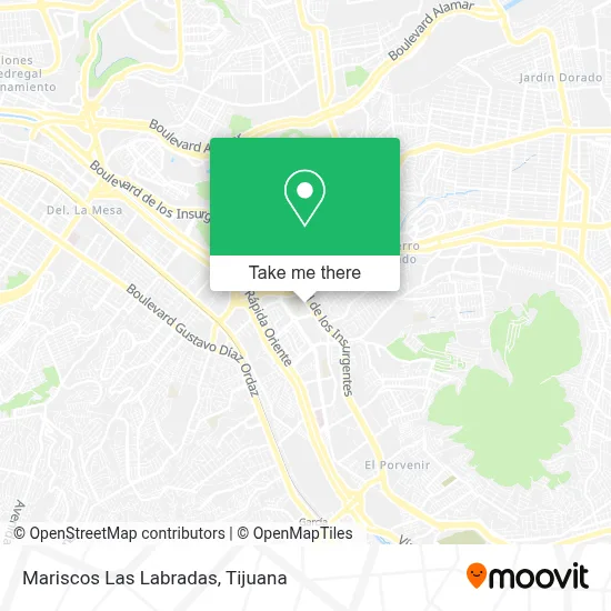 Mariscos Las Labradas map
