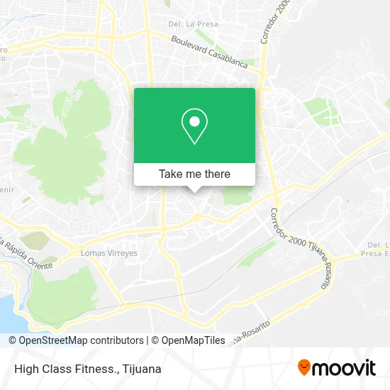High Class Fitness. map
