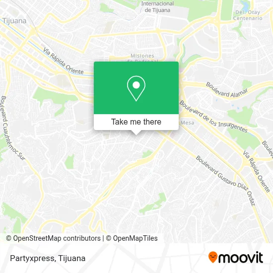 Partyxpress map